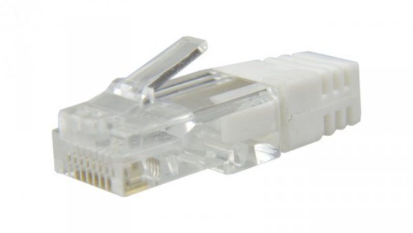 Osłonka wewnętrzna wtyku RJ45 biała WORECZEK 100szt.
