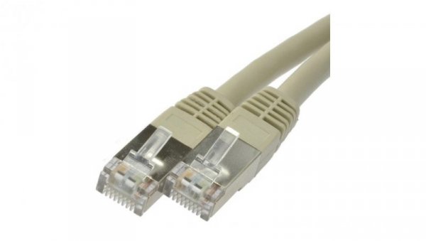 Patchcord S/FTP kat.6 PiMF kabel sieciowy LAN 2x RJ45 linka szary 1,5m