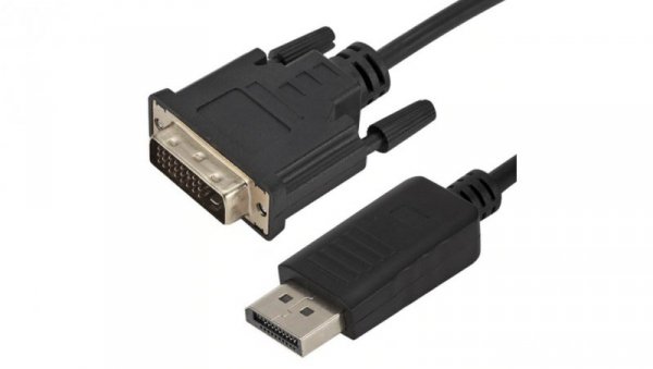 Kabel adapter DisplayPort 1.2 / DVI-D 3m czarny DUAL LINK LANBERG