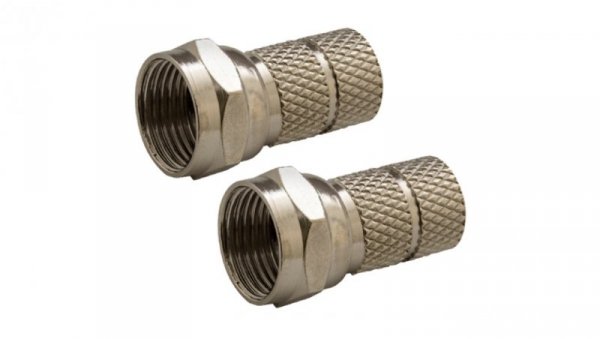 Wtyk antenowy F nakręcany 7,0mm na przewód YWDXpek /komplet 2szt./