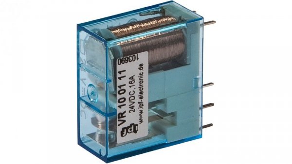 Przekaźnik kołyskowy, 79x75x15mm, 1 zestyk przełączny, 16A, 24V DC, -40-70C, VR100111