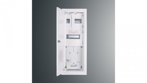 Rozdzielnica p/t licznikowa RW 23NN T1F + 14S 612x213x170 pełne drzwi z.p.9081 IP30 RAL9003