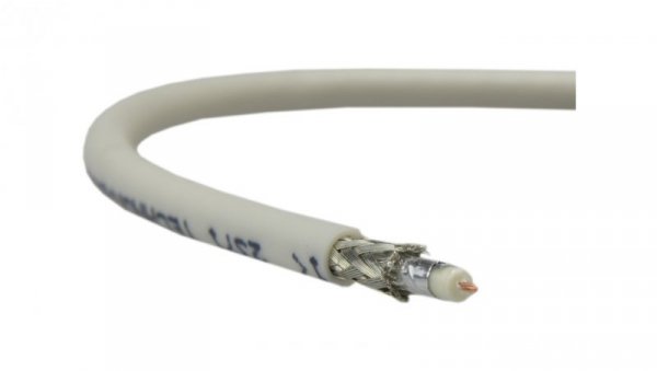 Przewód koncentryczny do kamer 75ohm YWLXpek75 0,45/2,0/3,6 biały linka Technokabel /100m/