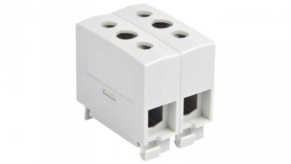 KC 2x35 - Złączka kablowa podwójna szara