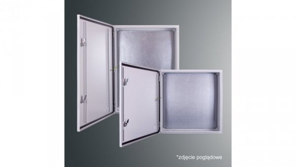 Obudowa n/t z płytą montaż PSH 1008030 PROFIT 1000x800x300 IP65 IK10 RAL7035 zamek herm.-D5