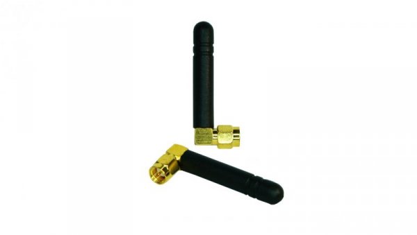 Antena GSM/LTE, kątowa 90, 2,15dBi, 900/1800 Mhz, SMAm, czarna AT-GSM-MINI90