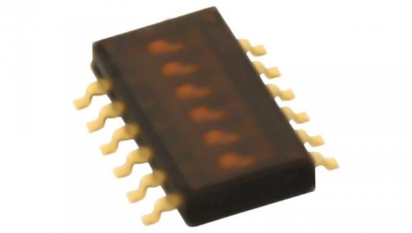 Przełącznik DIP-SWITCH Ilość sekcji 6 ON-OFF 0,025A/24VDC A6H-6102