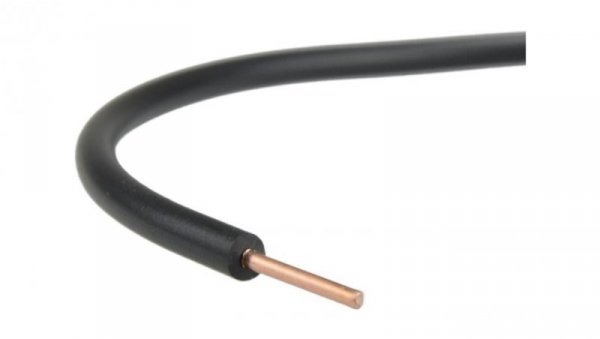 Przewód instalacyjny H07V-U / DY 0,75 750V czarny drut Elektrokabel /100m/