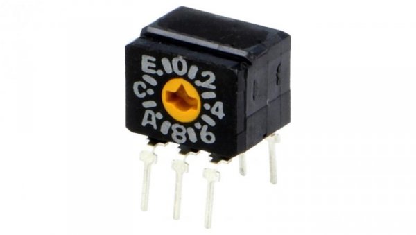 Zadajnik kodu HEX/BCD Poz 16 THT Rstyku max 200m 1Ncm A6CV A6CV-16R