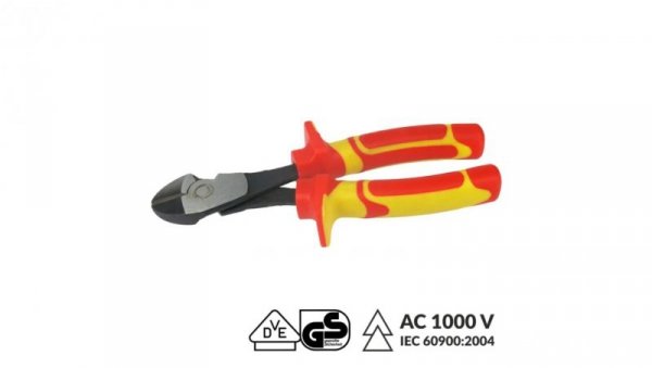 Szczypce boczne elektrotechniczne 180mm VDE 1000V n-vde07