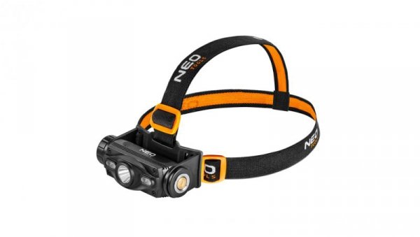 Latarka czołowa akumulatorowa USB 1000lm czerwony niebieski CREE LED + LED 99-028