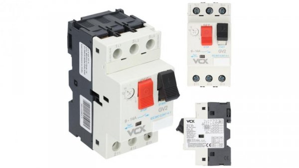 Wyłącznik silnikowy 9,0-14A 3P 6kV 230/400V Termik GV-2 VCX