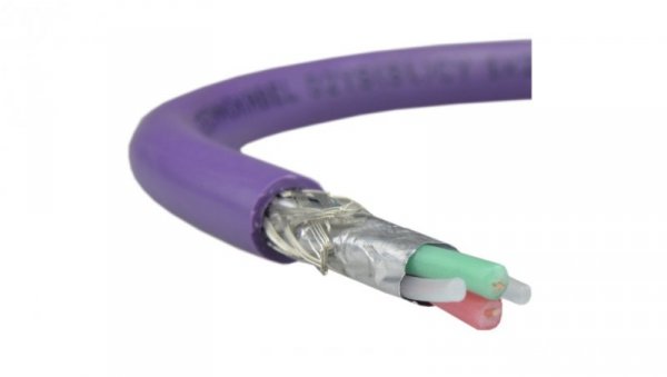 Kabel transmisyjny BUS O2YS(St)CY do magistrali przemysłowej Profibus DP 1x2x0,64 fioletowy Technokabel /500m/ 11.0136.0500