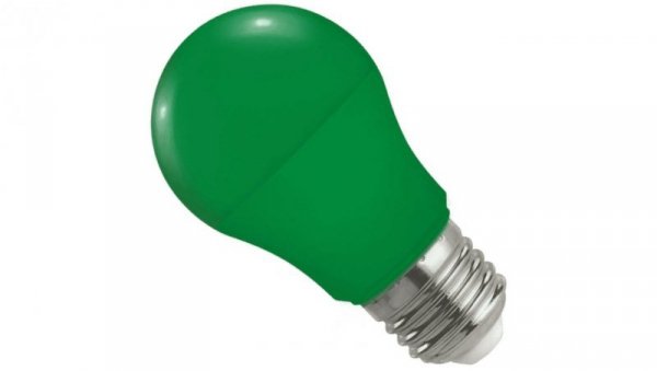 Żarówka LED E27 230V 4,9W GLS zielona
