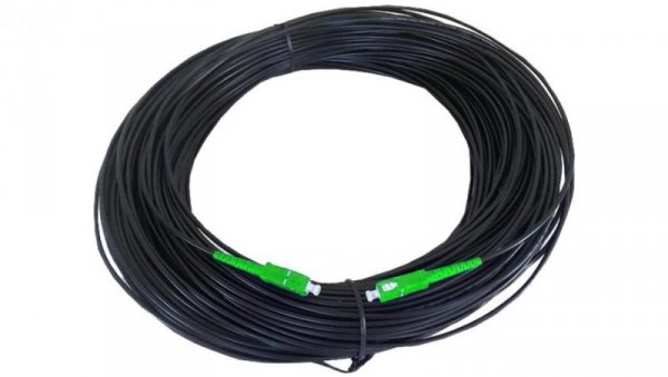 Patchcord światłowodowy FO SM SC/APC-SC/APC simplex 9/125 G.657A2 zewnętrzny DROP 30m