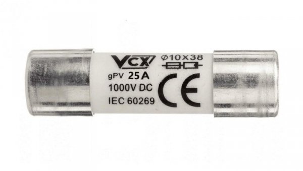 WKŁADKA TOPIKOWA SOLARNA GPV 10x38 25A 1000V DC