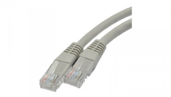 Patchcord UTP kat.5e kabel sieciowy LAN 2x RJ45 linka szary 0,5m