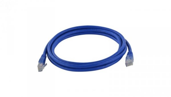 Patchcord UTP kat.6 kabel sieciowy LAN 2x RJ45 linka niebieski 10m