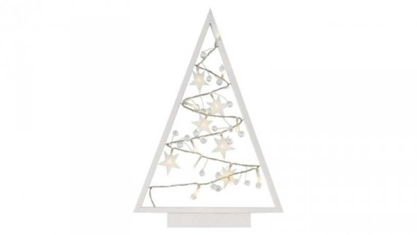 Dekoracje - 15 LED choinka 40 cm 2x AA, ciepła biel, IP20, timer DCWW27