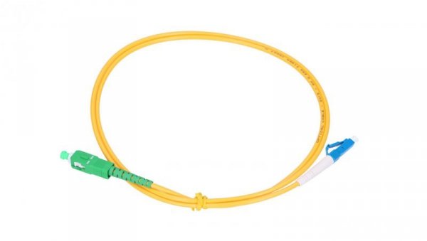 Patchcord Jednomodowy, Simplex, G652D, 3mm, 1m Extralink SC/APC-LC/UPC