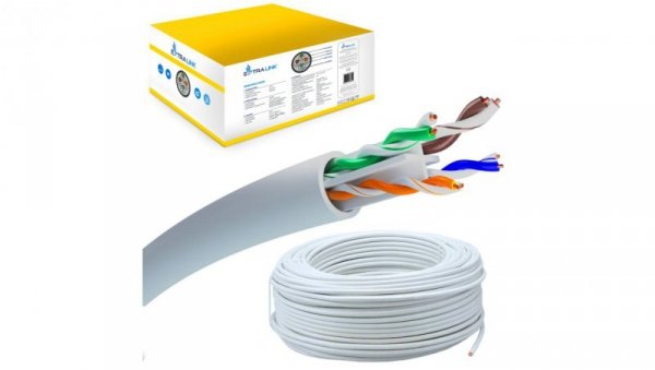 Kabel sieciowy skrętka 100M Extralink CAT6 UTP (U/UTP) V2 Wewnętrzny