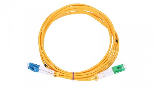 Patchcord Jednomodowy, Duplex, 9/125um, G657A, 2m Extralink LC/UPC-LC/APC