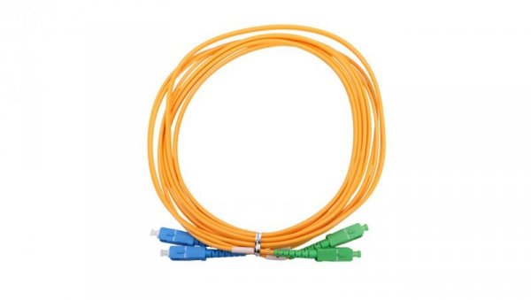 Patchcord Jednomodowy, Duplex, G652D, 3mm, 10m Extralink SC/APC-SC/UPC