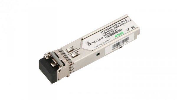 Moduł SFP CWDM 1,25Gbps, 1470nm, single mode, 40km, LC, DOM Extralink SFP 1.25G