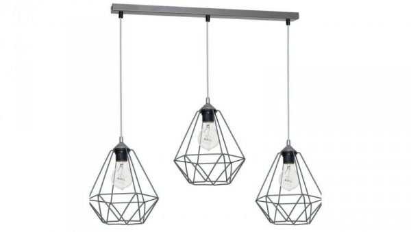 Lampa wisząca BASKET GRAY 3xE27 MLP7217 Milagro