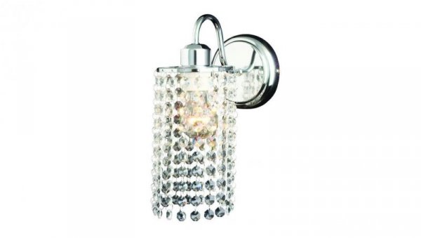 Kinkiet BRIGHT STAR glamour z kryształkami i chromowym wykończeniem LP-812/1W Light Prestige