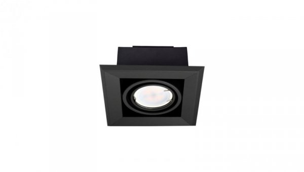 LAMPA PODTYNKOWA BLOCCO CZARNA 1x7W GU10 LED ML472 Milagro