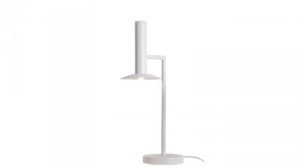 Minimalistyczna metalowa lampka biurkowa HAT do loftowych wnętrz LP-1661/1T WH Light Prestige