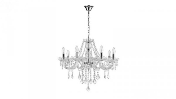 Żyrandol do salonu w stylu glamour z serii CRISTALLO 8xE14 LP-2940/8P Light Prestige