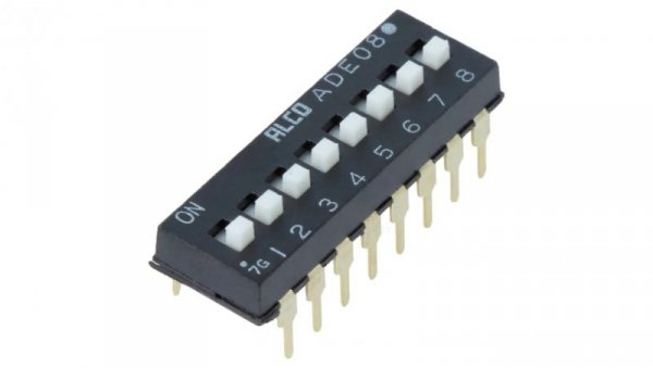 Przełącznik DIP-SWITCH ON-OFF 0,1A 24VDC Poz 2 THT 1825360-5