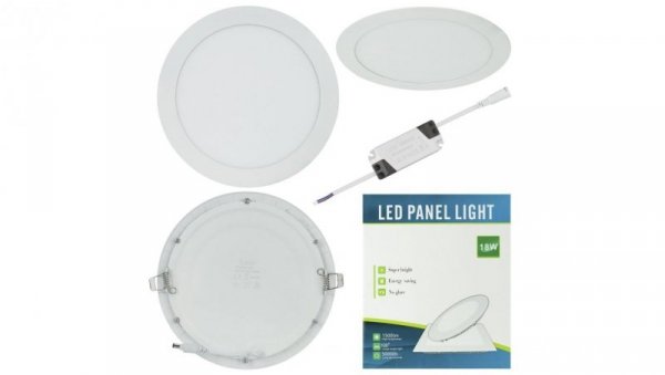 Plafon okrągły podtynkowy LED 18W 4000K 1350LM neutralny