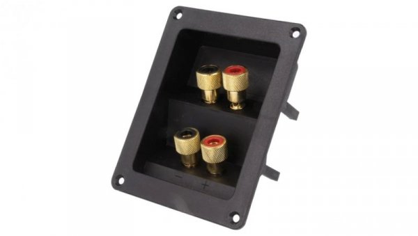 Zacisk głośnikowy na panel przykręcany 81x108mm HFRP-01