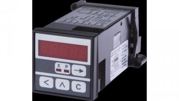 CM030140, Licznik wielofunkcyjny, Wyświetlacz LED, 5 dekad, 10kHz, 1x preset, 24V DC, (NO/NC), Złącze śrubowe 13pin, IP65