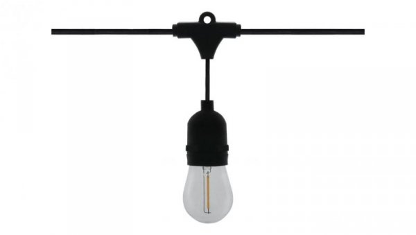 LEDOM Girlanda ogrodowa E27 5m + 10 x E27 1W