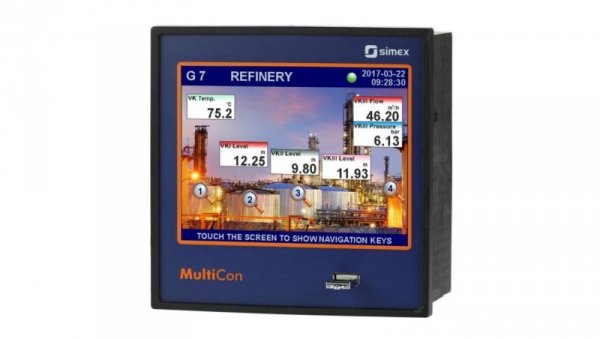 Wielokanałowy rejestrator - regulator PID autotuning/progowy - Wejścia RTD+cyfrowe, wyjścia SSR – RS-485 Modbus Master - CMC-141