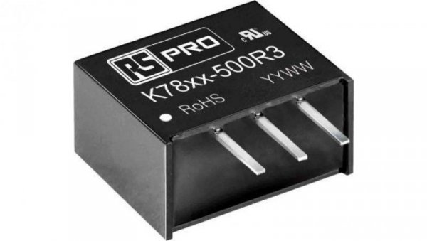 Regulator przełączający, Uwe 6.5 → 36V dc, Uwy 5V dc, Iwy 500mA, RS PRO