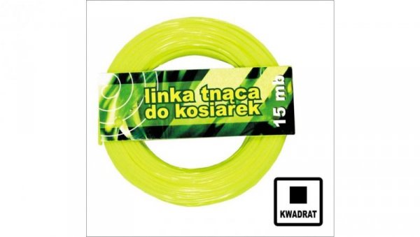 ŻYŁKA DO WYKASZARKI KWADRAT 3.0MM 15M