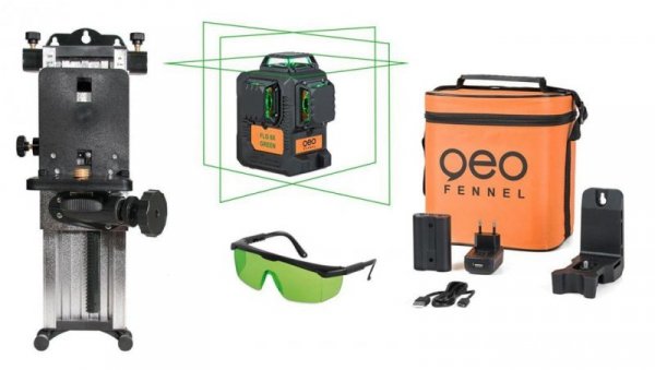Zielony laser krzyżowy płaszczyznowy 3D 3x360 FLG 6X-GREEN zestaw L85-easy