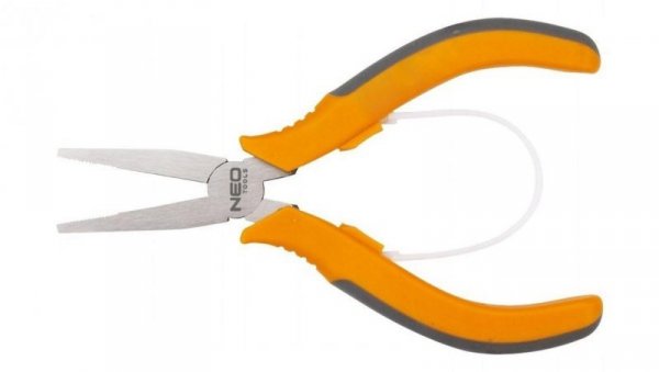 Szczypce prec. płaskie ząbkowane 130mm NEO /6