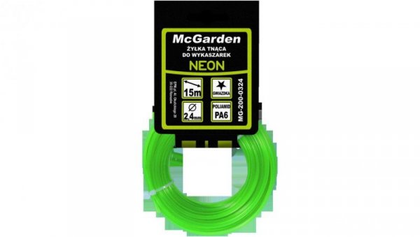 ŻYŁKA DO WYKASZARKI GWIAZDKA NEON 2,0MM 15M