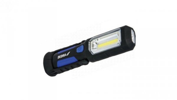 LATARKA AKU. 3W COB LED+1W ZASILACZ USB NA 230V I 12V