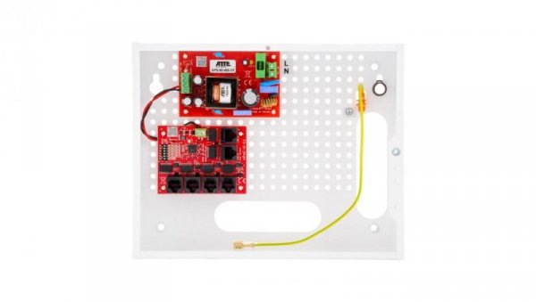 Zestaw do 5 kamer IP switch PoE 5P+1UP w obudowie wewnętrznej ABOX-E, zasilacz 96W