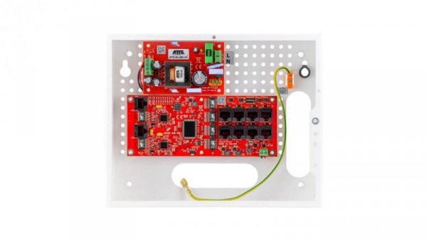 Zestaw do 8 kamer IP switch PoE 8P+2G w obudowie wewnętrznej ABOX-E, zasilacz 96W