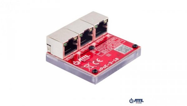 Switch PoE 3 portowy 10/100Mbps, extender (3xPoE IN/OUT PASSIVE), zasilany z PoE (max 70W)