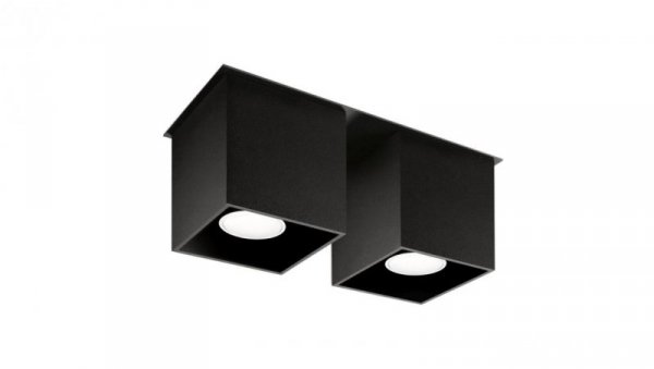 Plafon QUAD 2 czarny