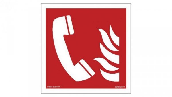 ZNAK - BF006 Telefon bezpieczeństwa 50 x 50 cm PS - Płyta 1mm foto.